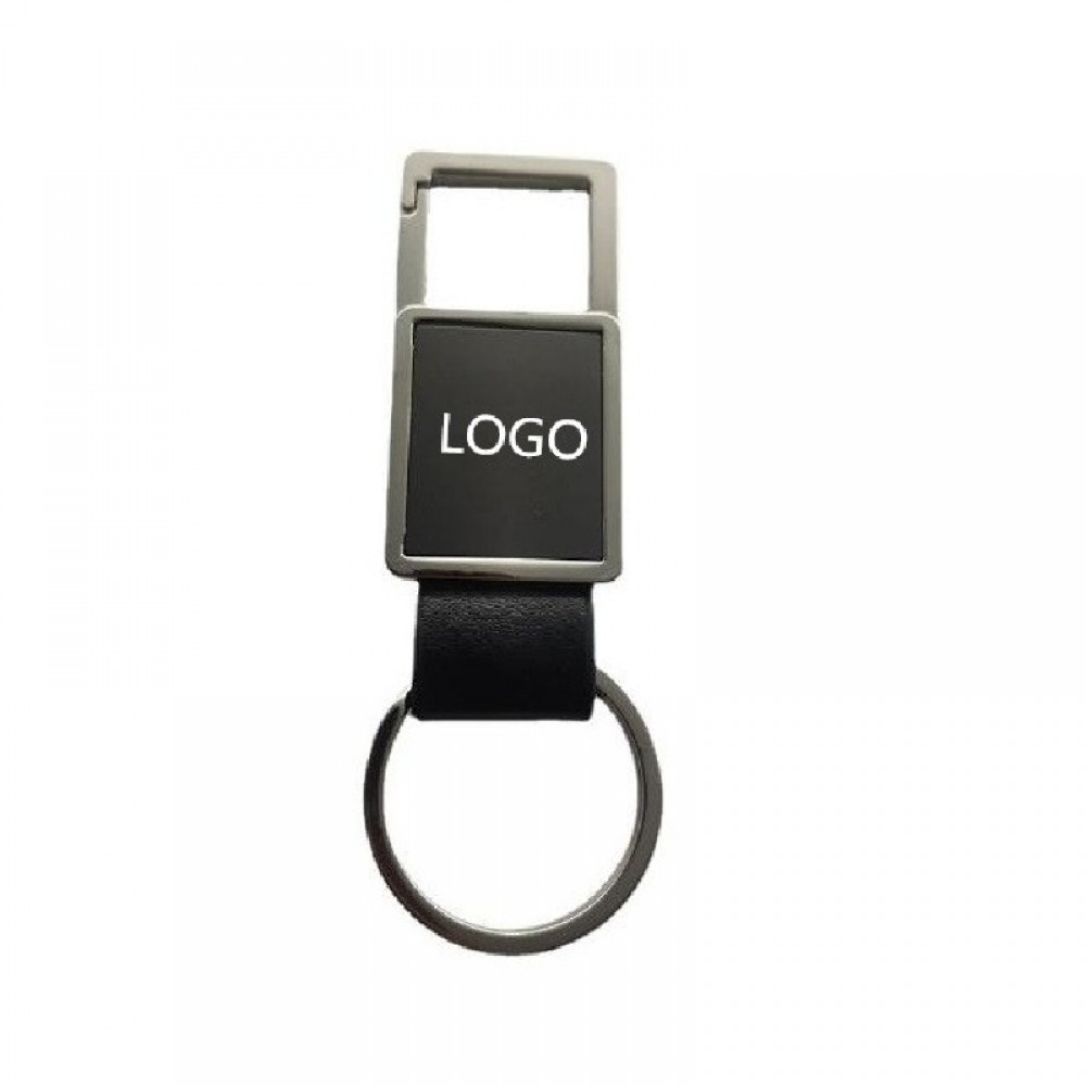 Metal Leather Key Chain