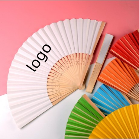 Folding Bamboo Paper Hand Fan