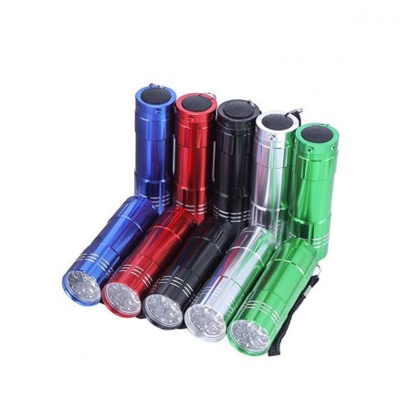 Aluminum 9 LED Flashlight