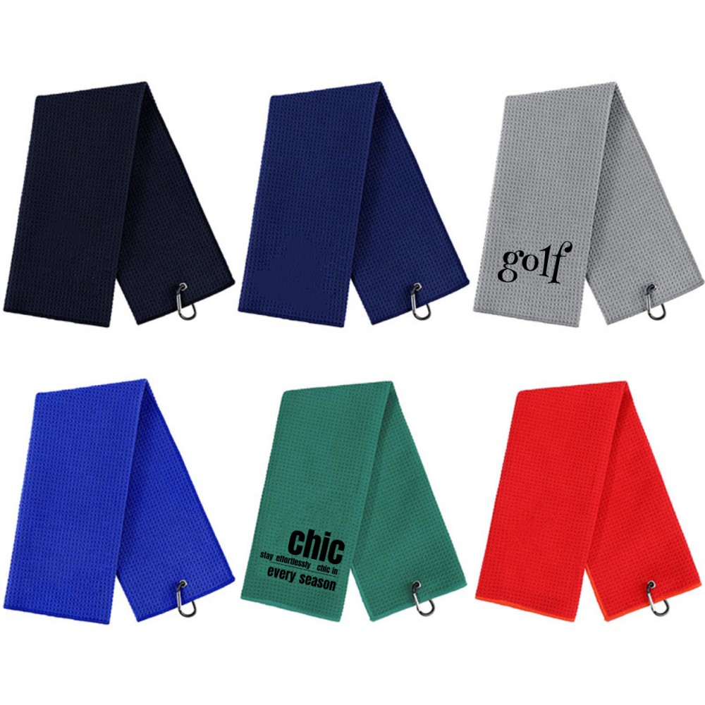 Golf Towel With Carabiner