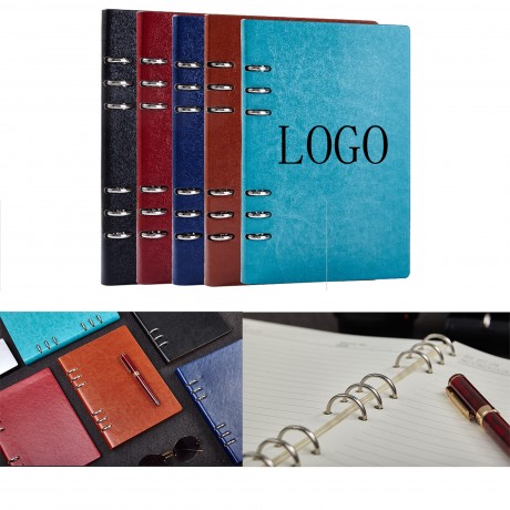 Business Removable PU Leather Notebook