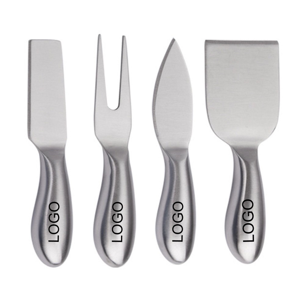 Stainless Steel Cheese Knife 4-Piece Set