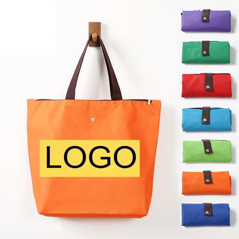 600D Oxford Foldable Shopping Tote Bag