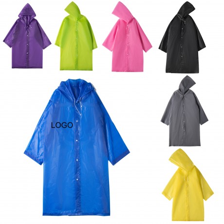 Adult EVA Non-disposable Raincoat