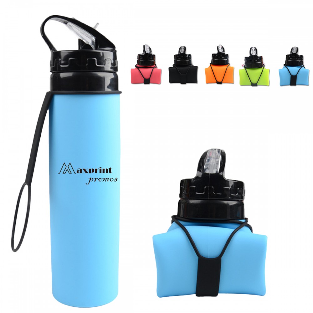 20 Oz Silicone Sport Bottle