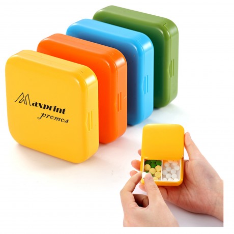 2-Cell Medicine Pill Storage Box