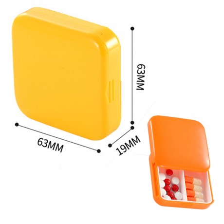 2-Cell Medicine Pill Storage Box