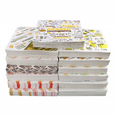 Custom Grease Resistant Food Wrappping Wax Paper