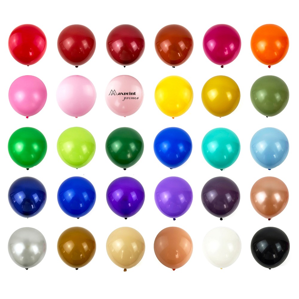 12" Multi-colored Promo Decoration Balloon