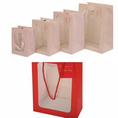 Clear Window Gift Packaging Bag