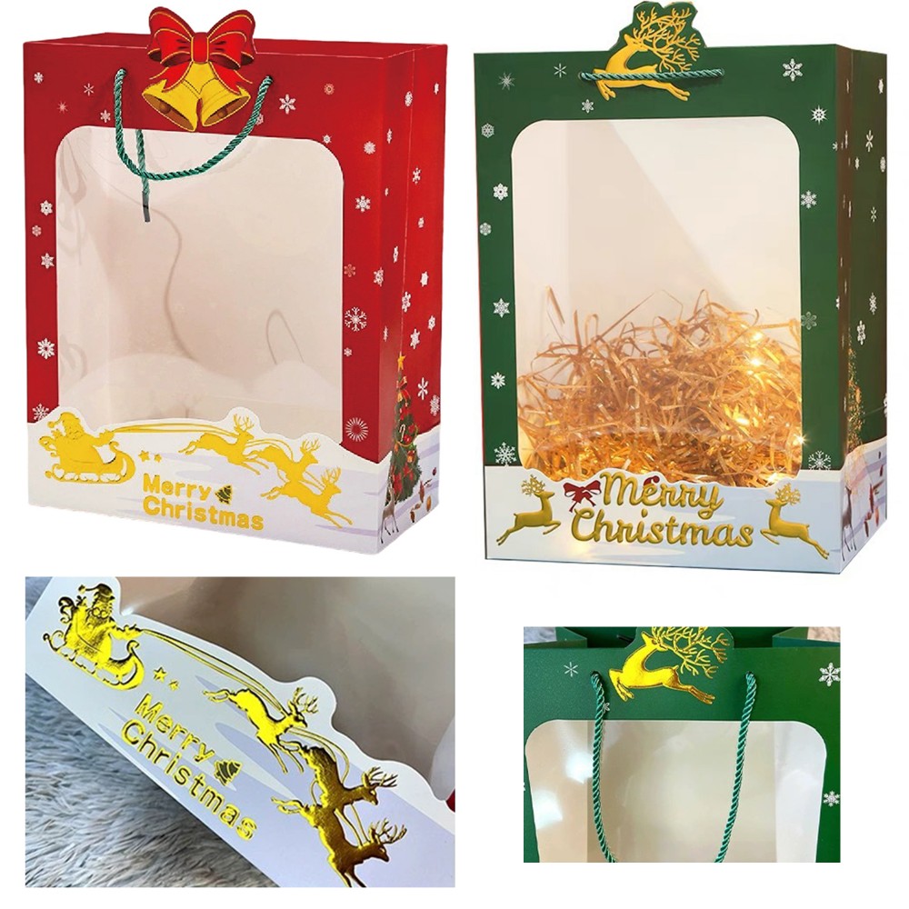 Christmas Window Gift Paper Bag