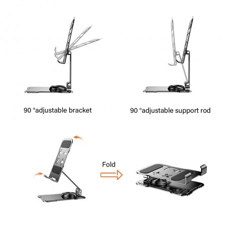 Rotatable Cell Phone Stand with Adjustable Angle