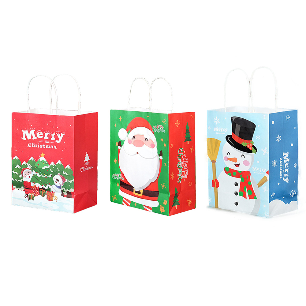 Christmas Kraft Paper Shopping Bag