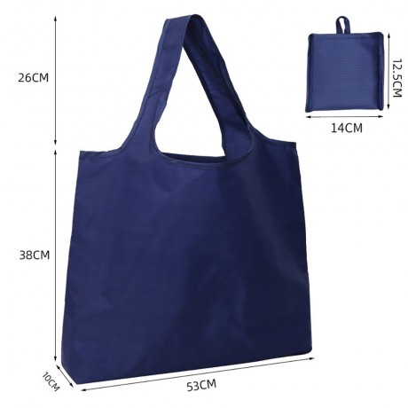 Waterproof Oxford Cloth Blank Folding Shopping Bag