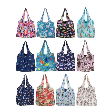 Waterproof Oxford Cloth Blank Folding Shopping Bag