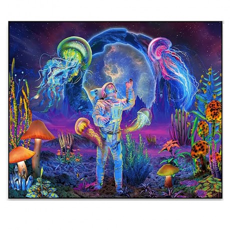 Fluorescence Wall Hanging Fabric Tapestry