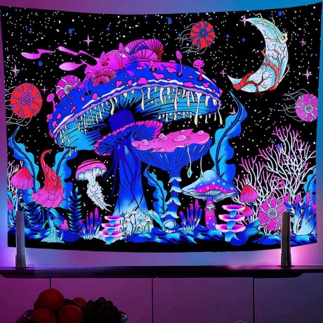 Fluorescence Wall Hanging Fabric Tapestry