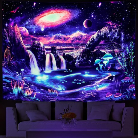 Fluorescence Wall Hanging Fabric Tapestry