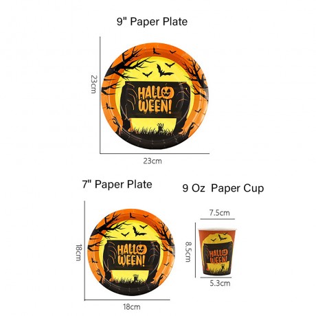 9 Oz Halloween Disposbale Paper Cup