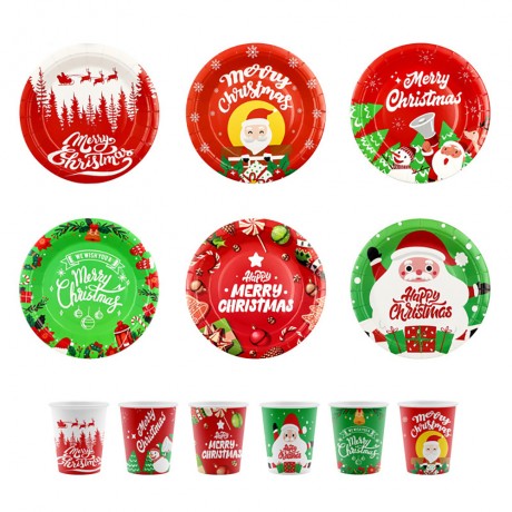 9 Oz Christmas Disposbale Paper Cup