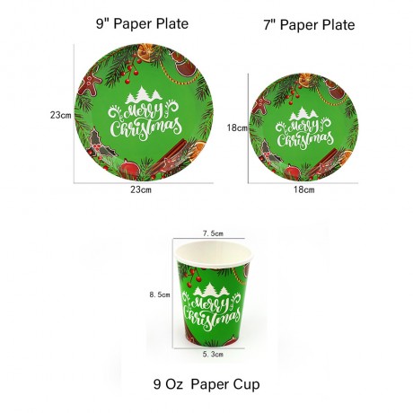 9 Oz Christmas Disposbale Paper Cup