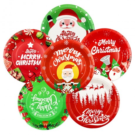 7'' Christmas Paper Plate