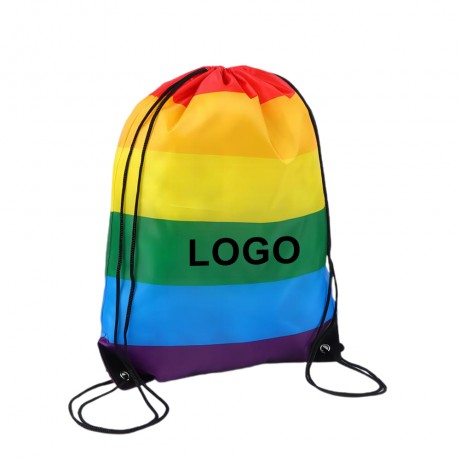 Rainbow Drawstring Bag