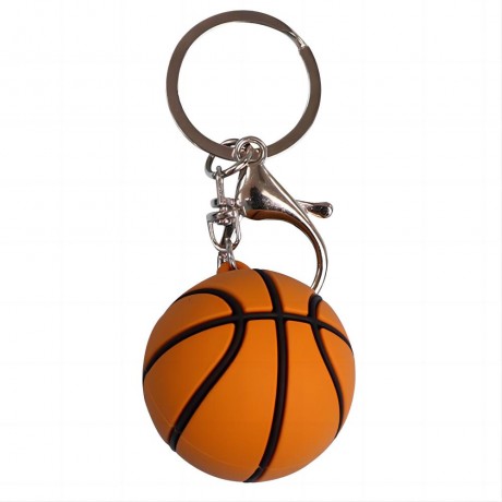 PVC Soft Rubber Ball Keychain