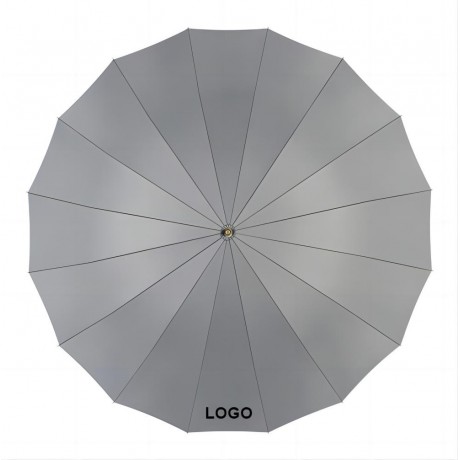 Classic Simple 16-Panel Solid Umbrella