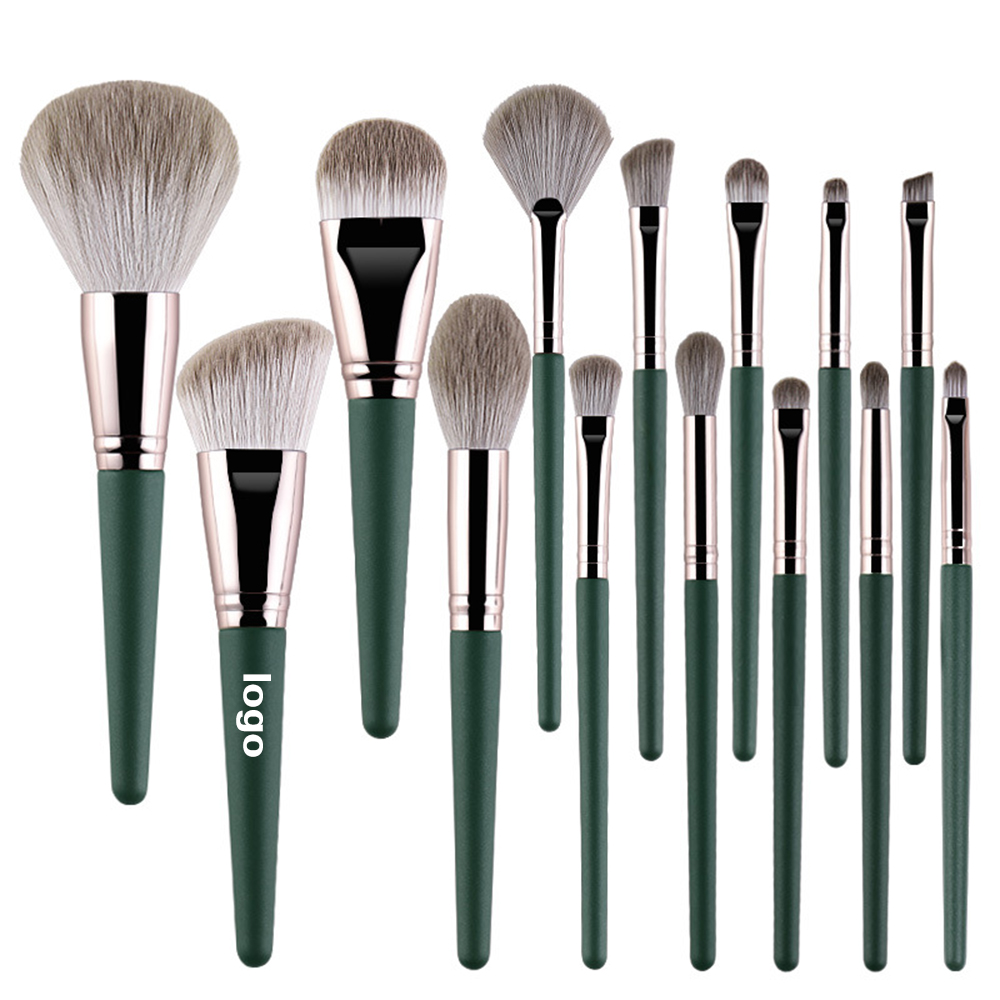 Soft Wood Handle Makeup Brush Set