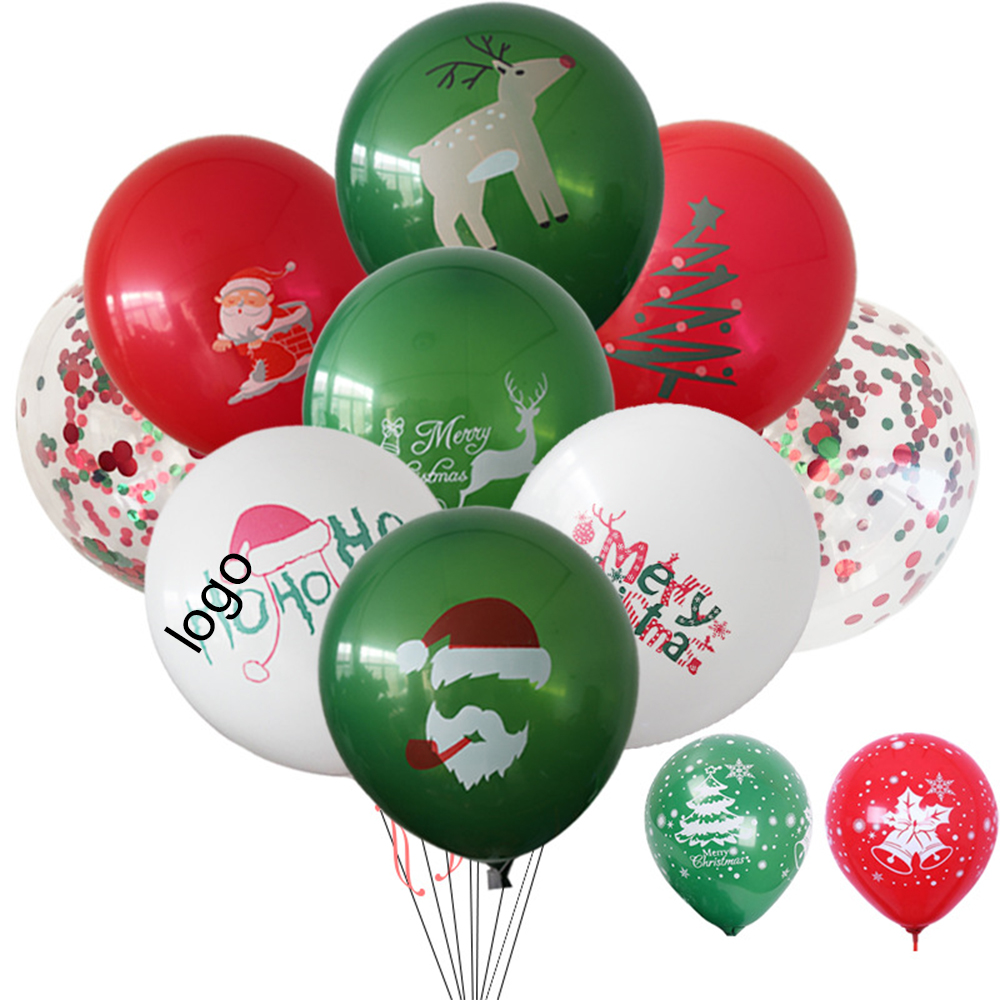 Christmas Latex Balloon Party Supplies