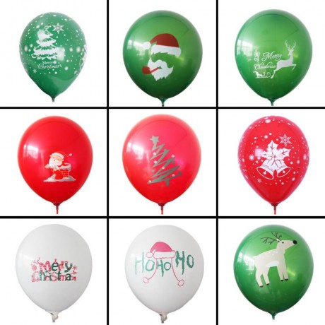 Christmas Latex Balloon Party Supplies