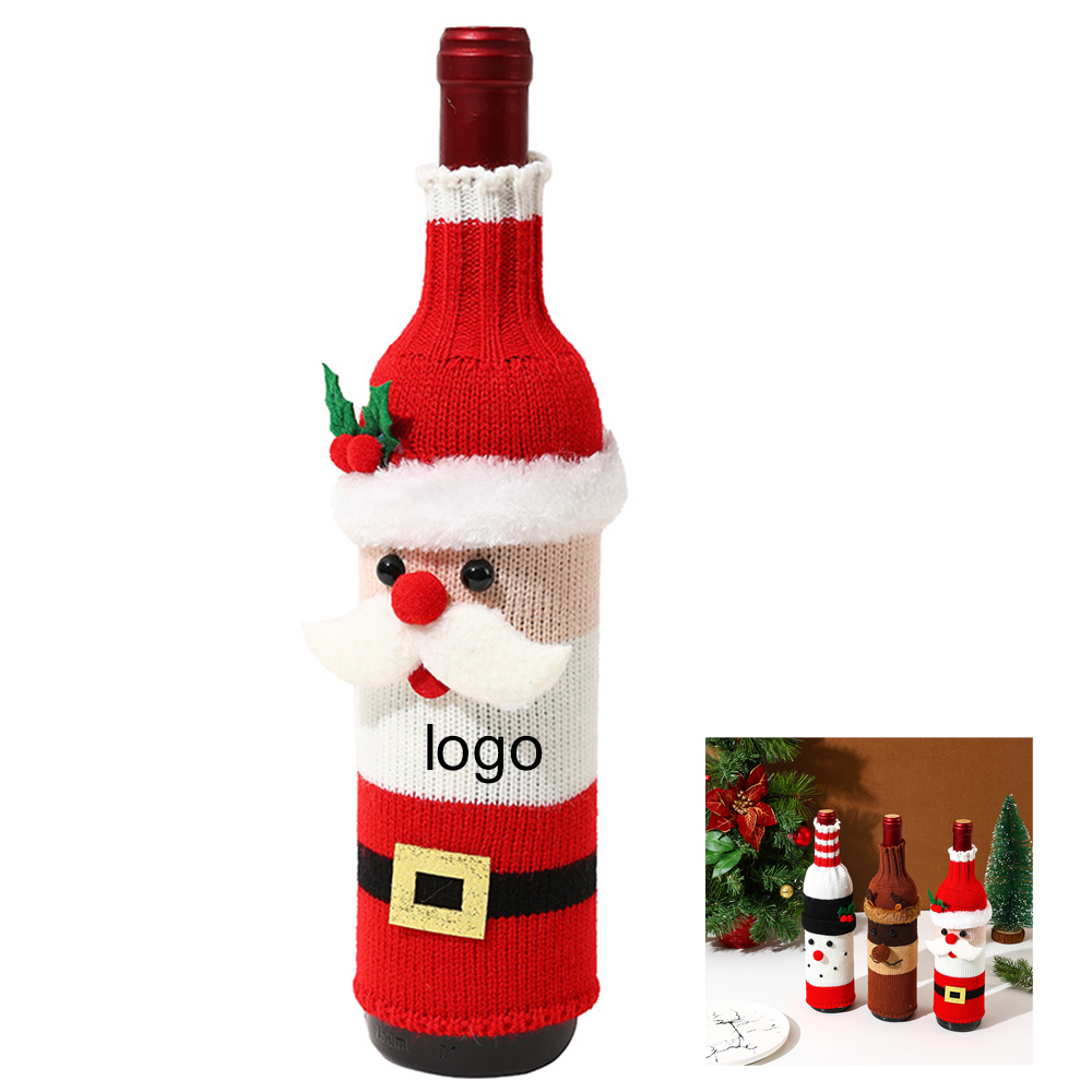 Christmas Themed Wine Bottle Covers