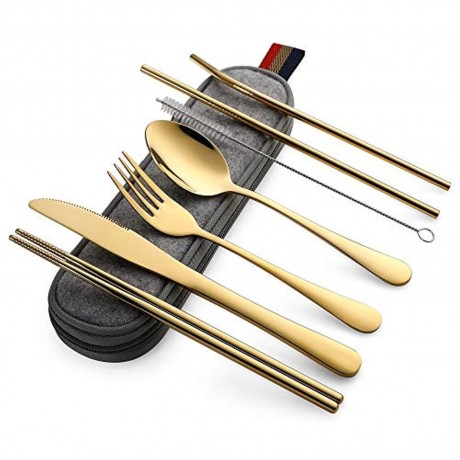 Stainless Steel Cutlery Set In Felt Bag