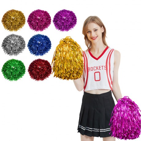 Solid Handle Cheerleading Poms