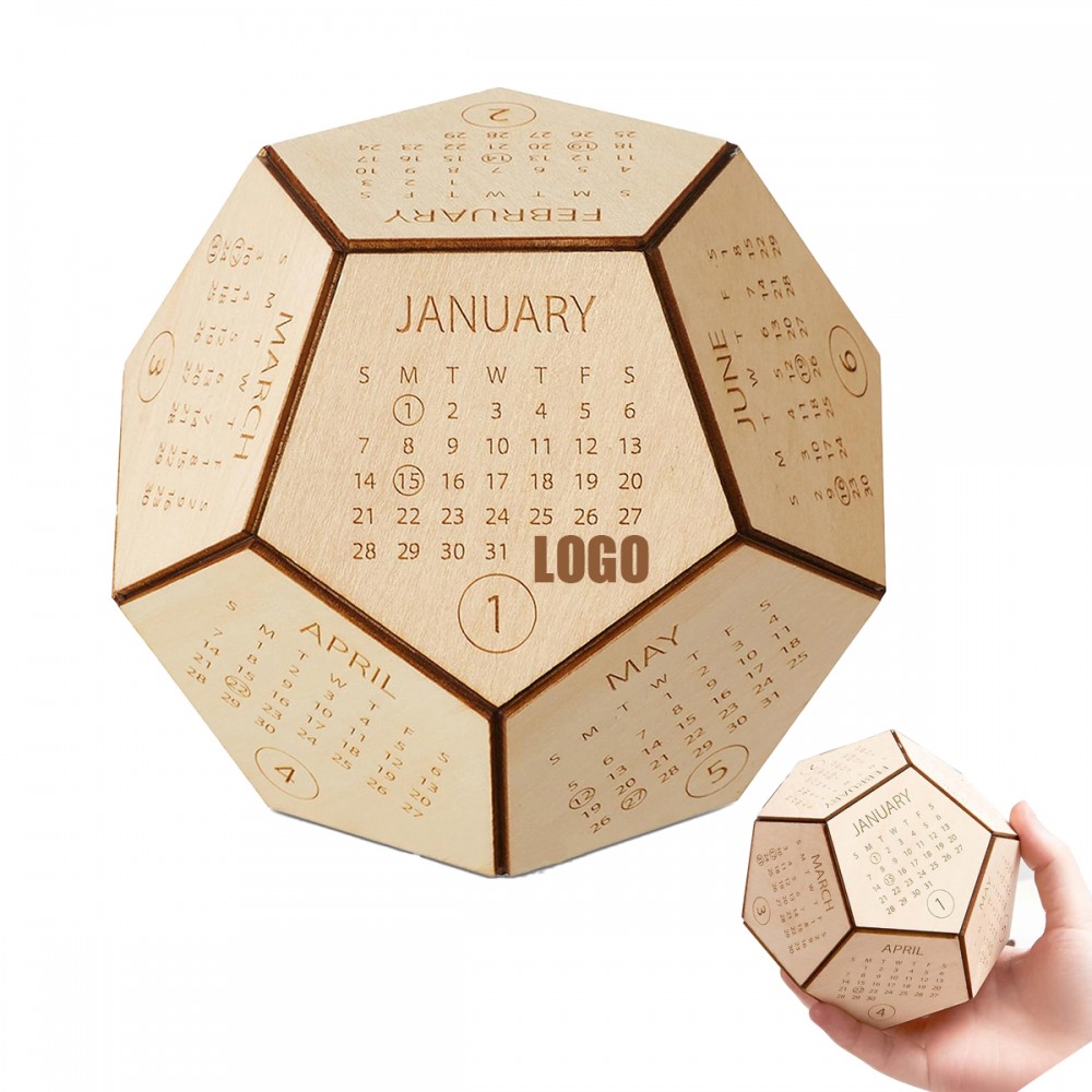 Desk Calendar Wood