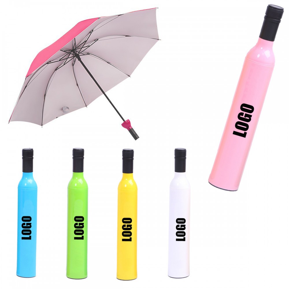 Compact Wine Bottle Umbrella