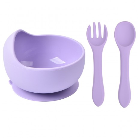 Toddler Suction Bowl with Spoon and Fork