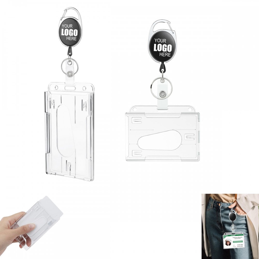 ID Card Holders Set with Clip