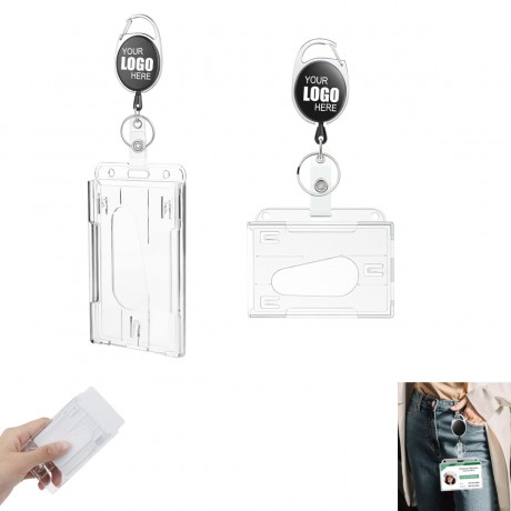 ID Card Holders Set with Clip