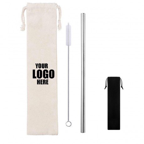 Reusable Stainless Steel Straw Set