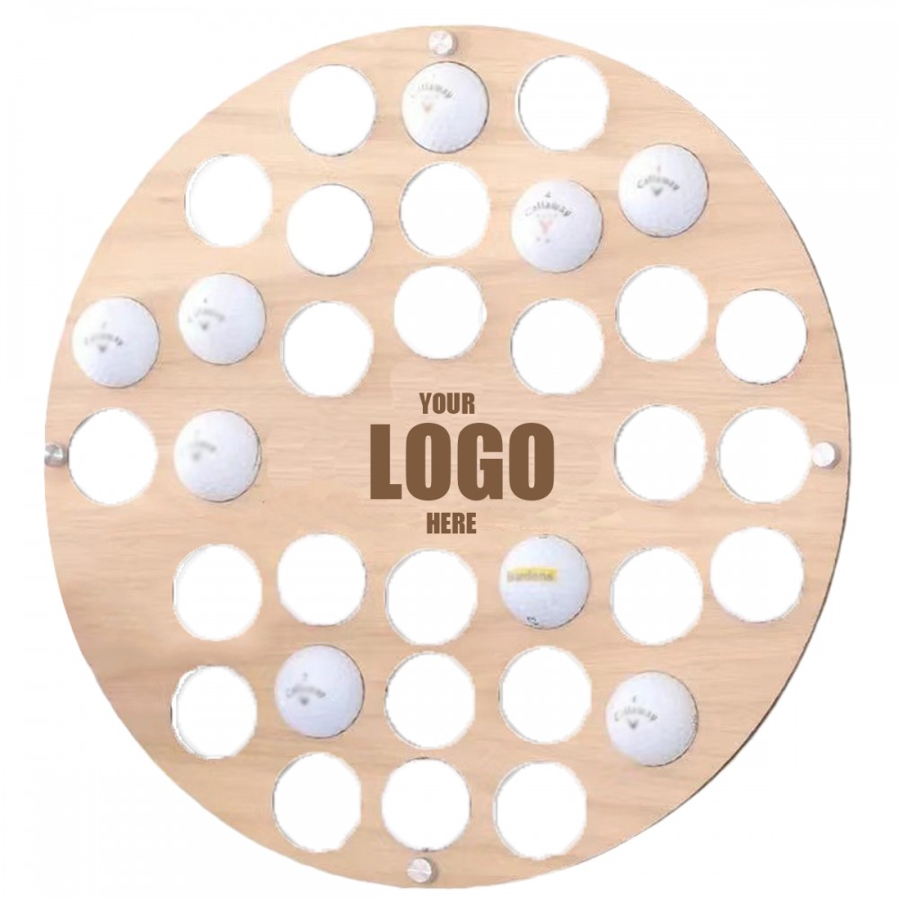 Wooden Golf Ball Collector Wall 