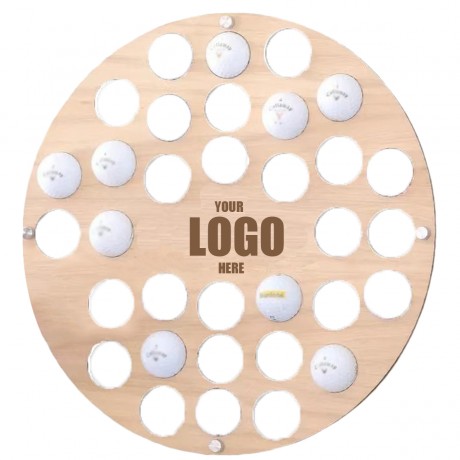 Wooden Golf Ball Collector Wall 