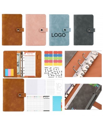 A6 PU Multi-function Bookkeeping Book