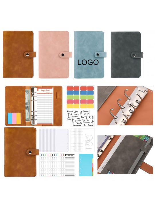 A6 PU Multi-function Bookkeeping Book