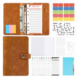 A6 PU Multi-function Bookkeeping Book