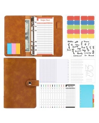 A6 PU Multi-function Bookkeeping Book