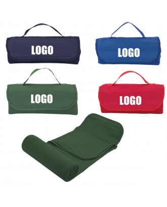 Roll‑Up Travel Blanket with Handle