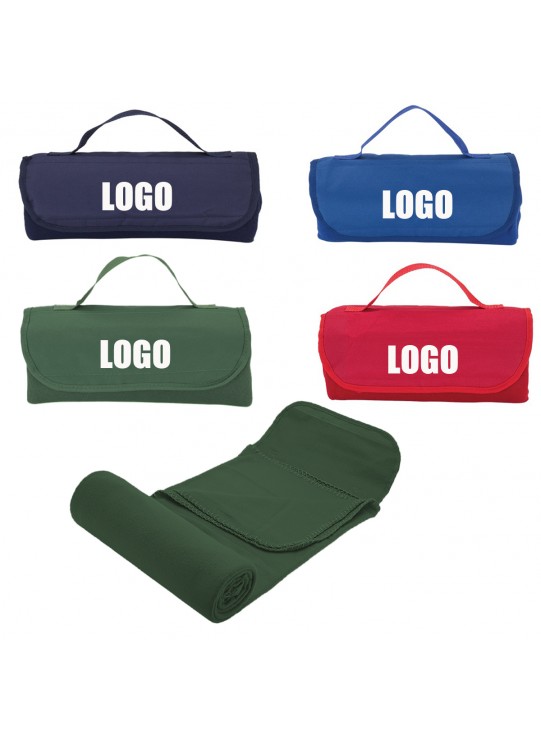 Roll‑Up Travel Blanket with Handle