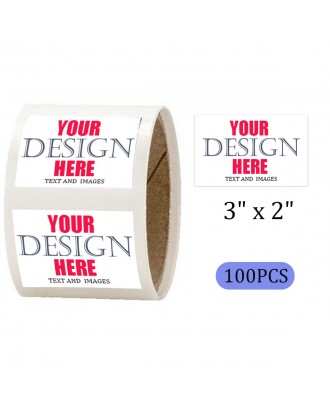 3" x 2" Rectangle Roll Labels